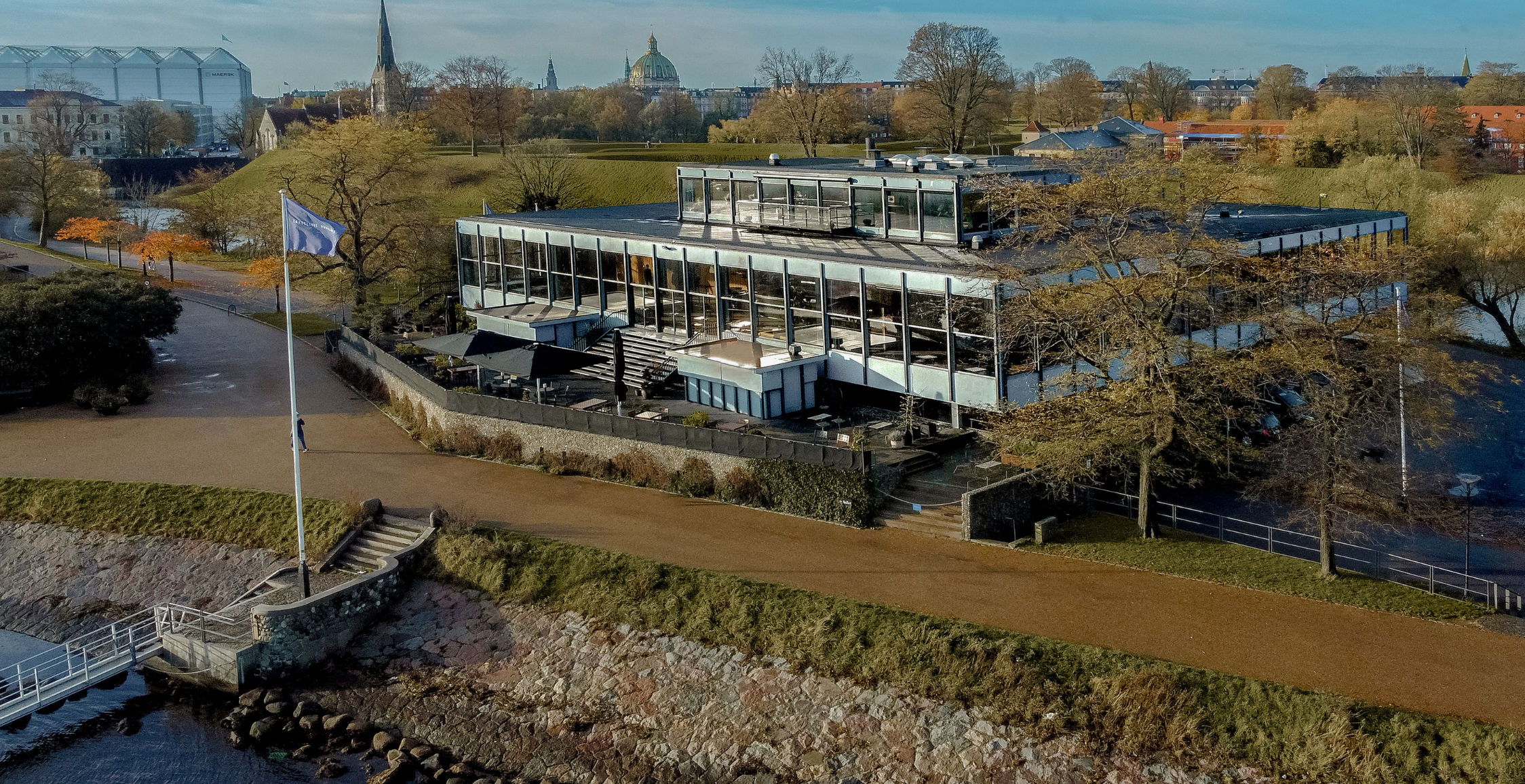 Langelinie Pavillonen aerial view